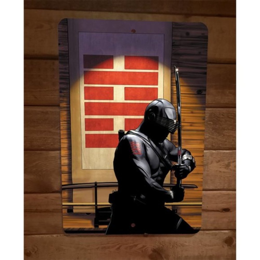 Snake Eyes Ninja 8x12 Metal Wall Sign GI Joe Poster